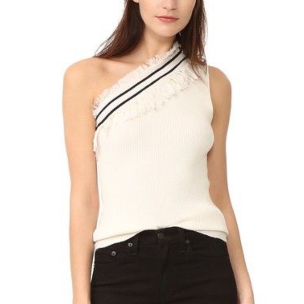Ulla Johnson fringe one shoulder tank